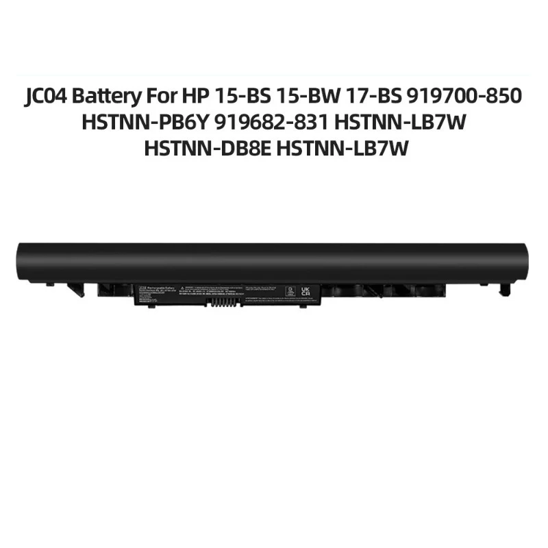 

Аккумулятор VBCX JC03 JC04 для HP 15-BS 15-BW 17-BS 919700-850 HSTNN-PB6Y 919682-831 HSTNN-LB7W HSTNN-DB8E HSTNN-LB7W