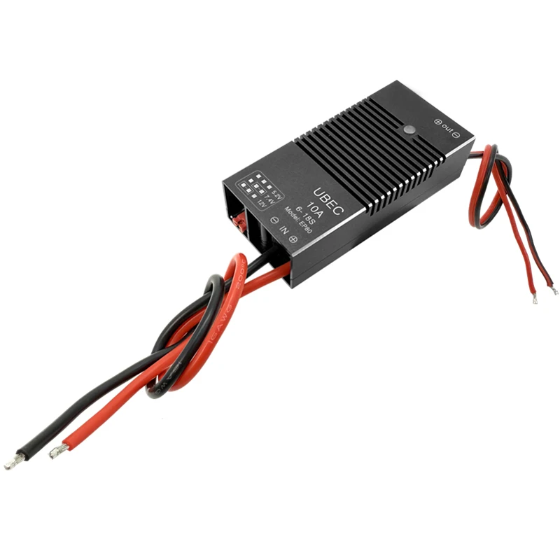 1PCS 5V/7.4V/12V UBEC Power Module Regulator DC18S 10A 80V Voltage Stabilizer Adjustable Buck for Multi-Axis RC Drone Accessory