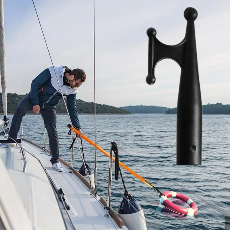 Boat Hook for Docking with Telescoping Extension Pole, Lightweight and Sturdy Boat Hook Pole for Docking, Push-Pull and Boating