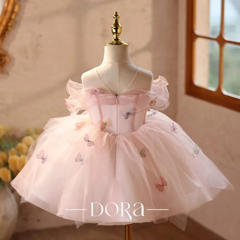 Hochwertiges Kinder-Partykleid für Gastgeberin, Klavierauftritt, Hochzeit, Geburtstag, Kleider für Mädchen A5083 Großhandel – Detail 6