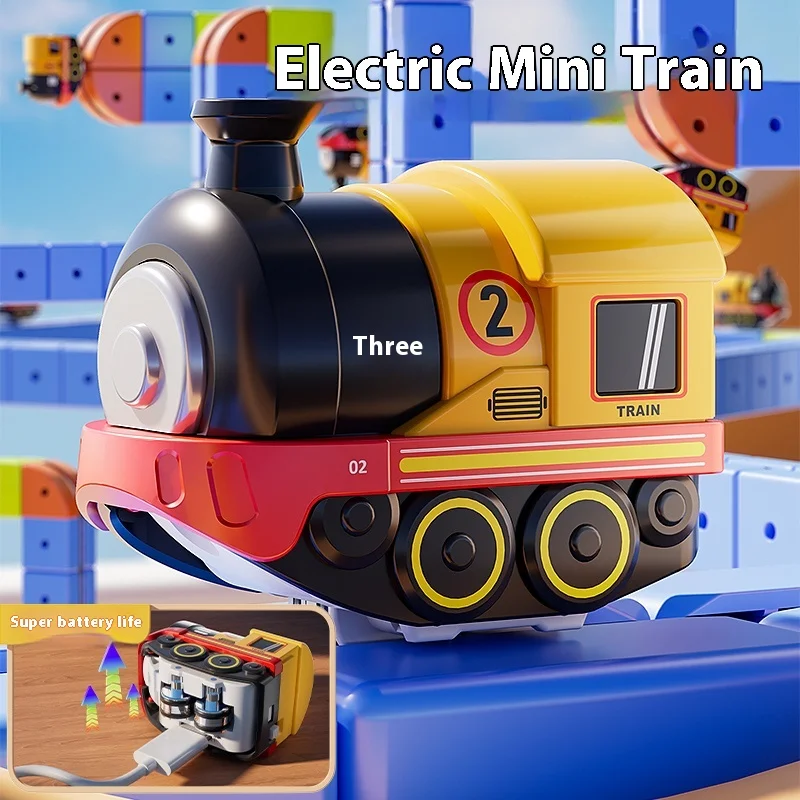 Coche magnético STEM Racing Car Rail Track Set Montessori tren motorizado y laberinto de gravedad juguete para niños regalo de Navidad