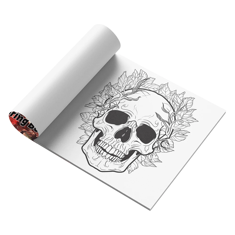 Bview Art Skull Designs Coloring Book for Adults: Detailed Gothic Art Patterns for Relaxation, Mindfulness & Creative Hobby