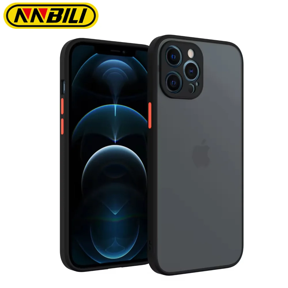 NNBILI 2024 New Matte Phone Case for iPhone 16 15 14 Plus 13 12 11 Pro Max X XS XR Max 7 8 Luxury Soft Silicone Shockproof Case