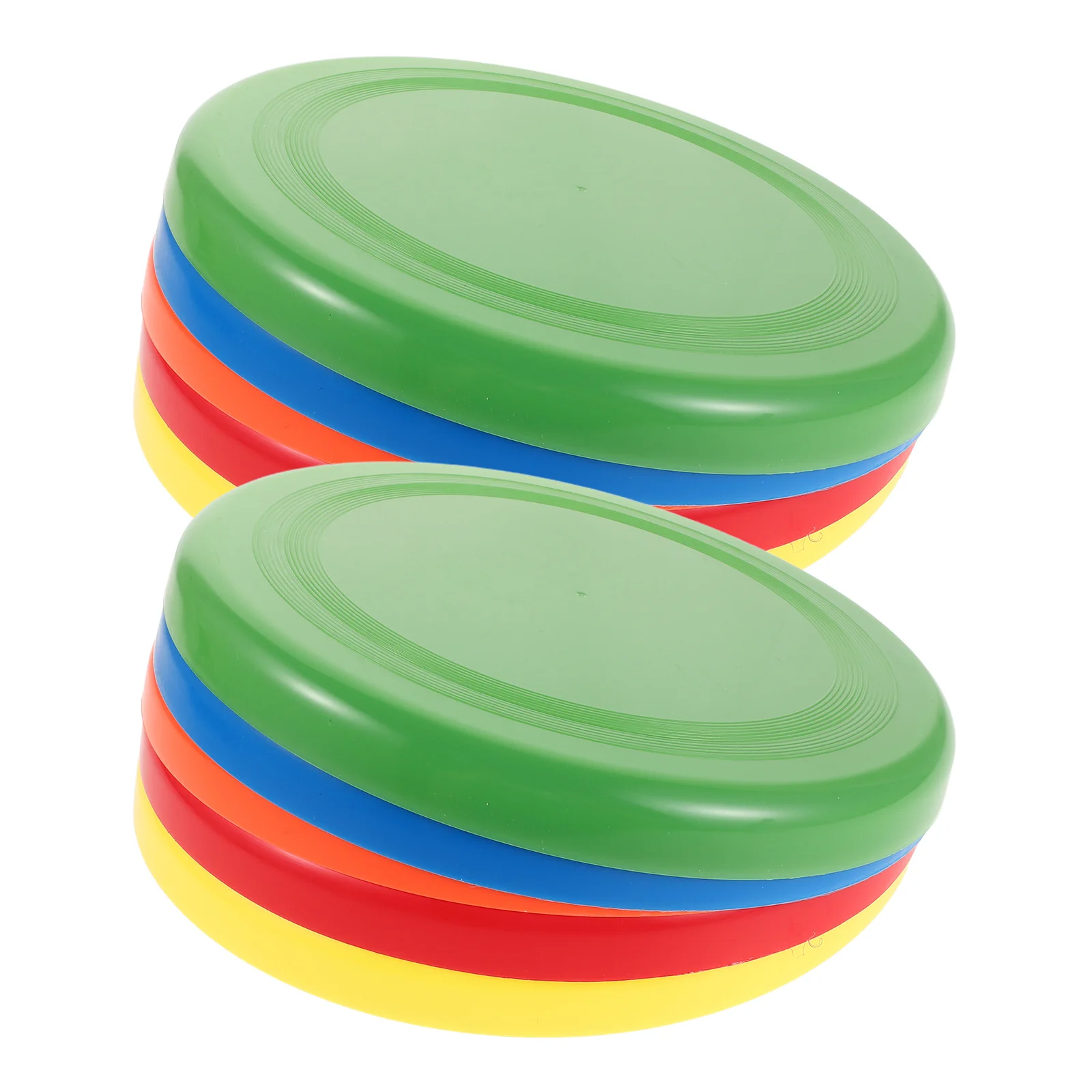 10 stücke Kinder Outdoor Fliegende Scheibe 9-Zoll Leichte Bunte Kunststoff Werfen Für Strand Pool Hinterhof Sport Spaß Handheld untertasse