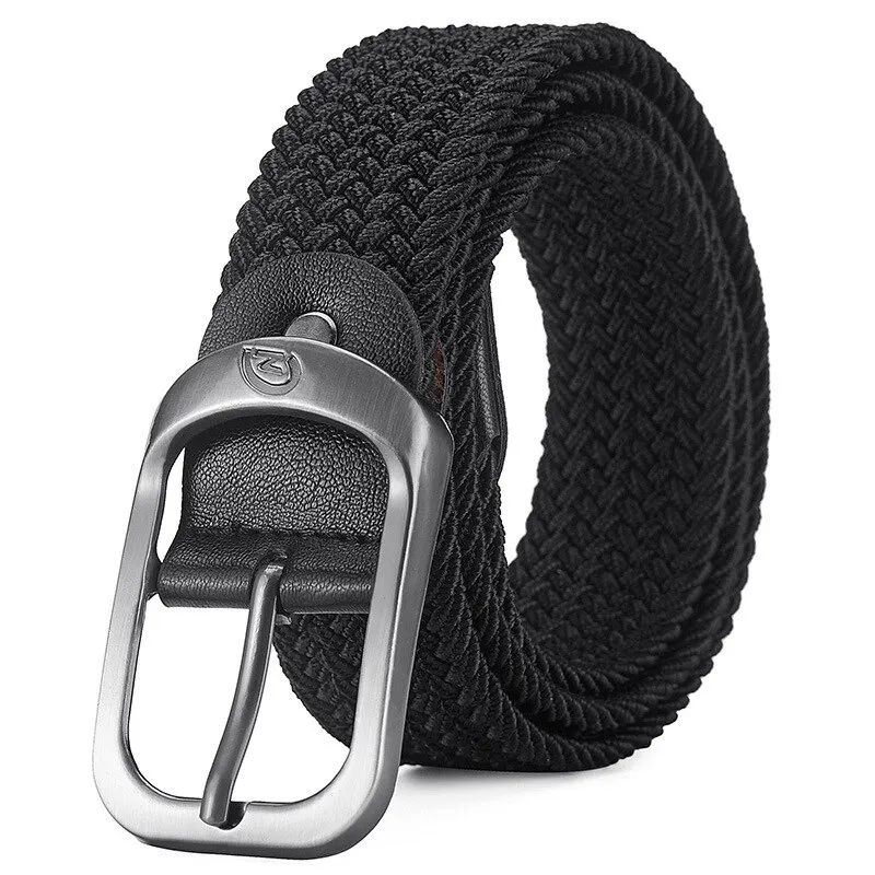 Herenriem Casual geweven elastische riem Buitensporten Damesriem Geen behoefte aan ponsen Klimmen Werkriem Voor Heren Dames Mode - afbeelding 1