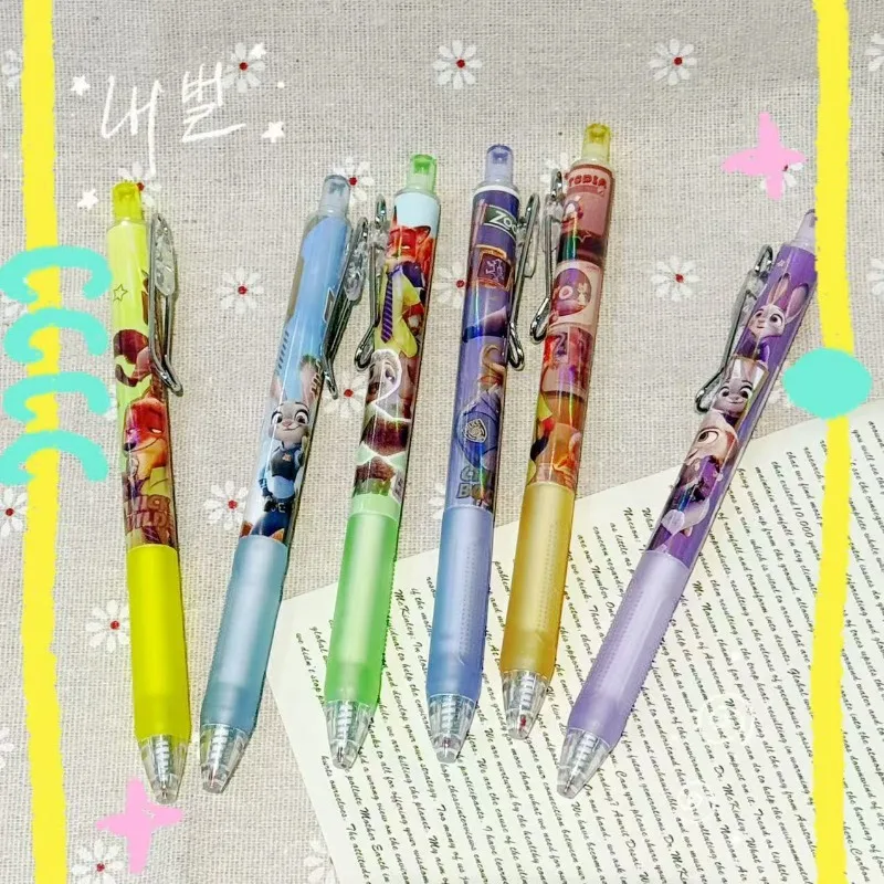 Disney Zootopia Judy Nick Gel Pen Press Blind Box Cartoon Quick Drying Good Looks Cute Black Student Lovely New Style Niche