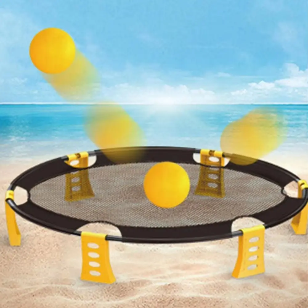 With Carry Bag Volleyball Battle Game 2 Balls Foldable Inflatable Volleyball Game Portable Inflatable Multiplayer Volleyball