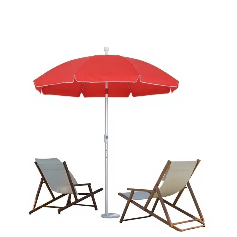 Outdoor UV Proof Beach Parasol Waterproof Rainbow Color for Garden Courtyard Summer Use