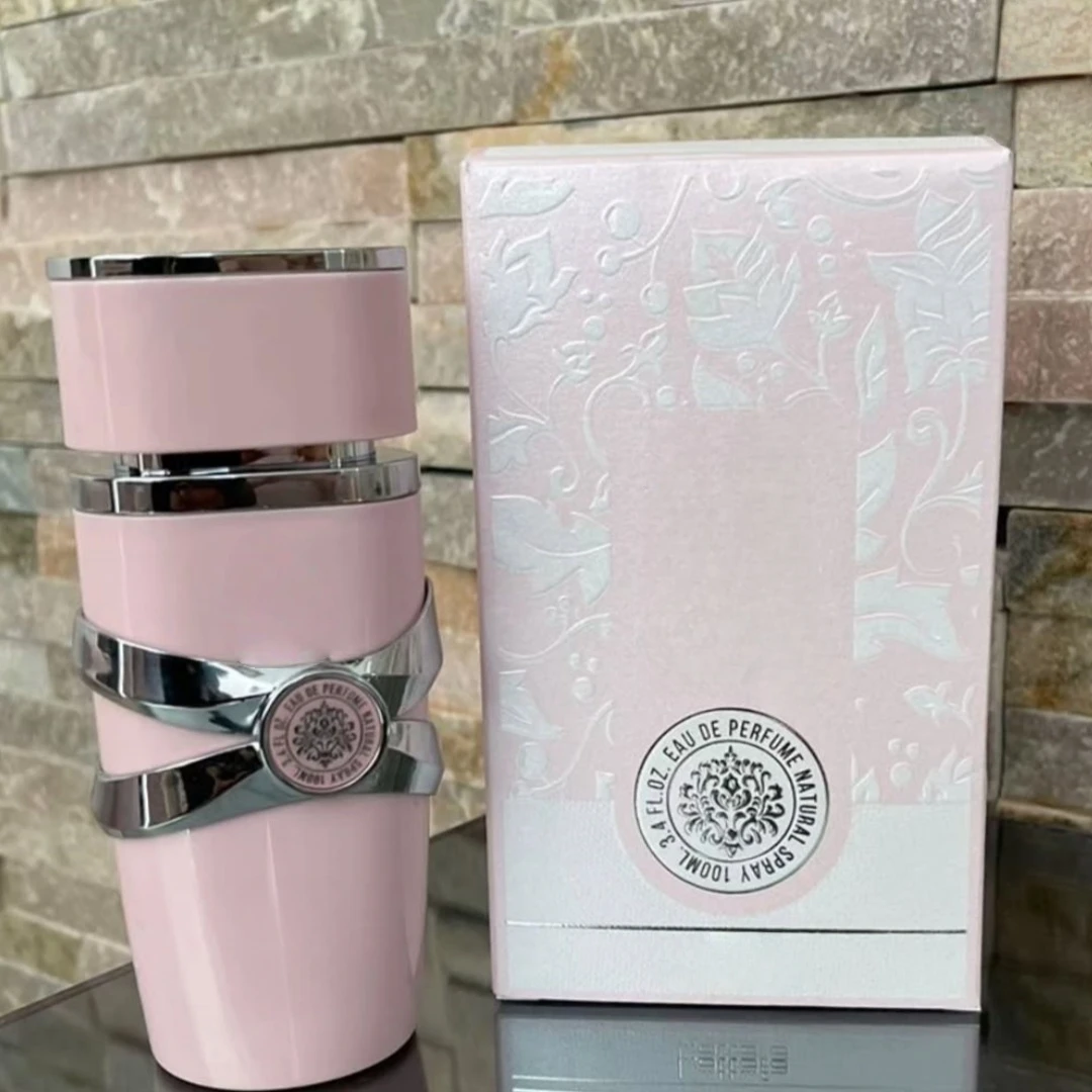 La Fayara Pink Eau de Parfum Spray pour femme, 3,40 oz / 100 ml, parfum floral longue durée, joliment coffret cadeau - parfait