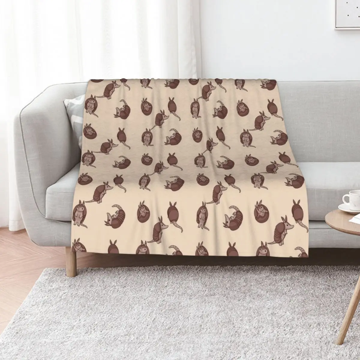 Mulita-Armadillo pattern III Throw Blanket Modern Design Soft Blanket for Home Decor