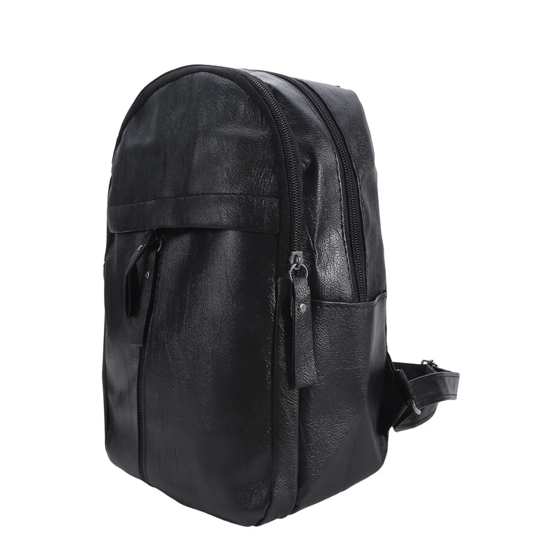 Women Large Capacity Backpacks PU Fashion Waterproof Travel Bag Female Casual Zipper Solid Color School Backpack Bags For Unisex