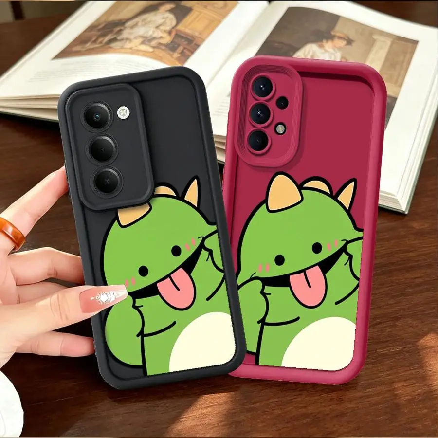 Cartoon Dinosaur Phone Cover Case for Samsung Galaxy A15 A24 A11 A21s A12 A07 A16 A25 A13 A30 A14 A22 A06 A36 A05A73 A50 A52 A35