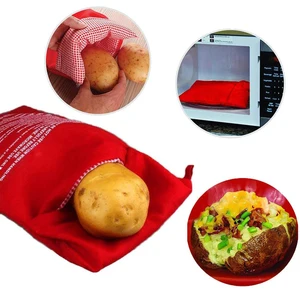 Reutilizáveis microondas batata saco, Red Baked Pouch, Express, batatas perfeitas, 4 minutos 10 principais vendas batata pure - №3