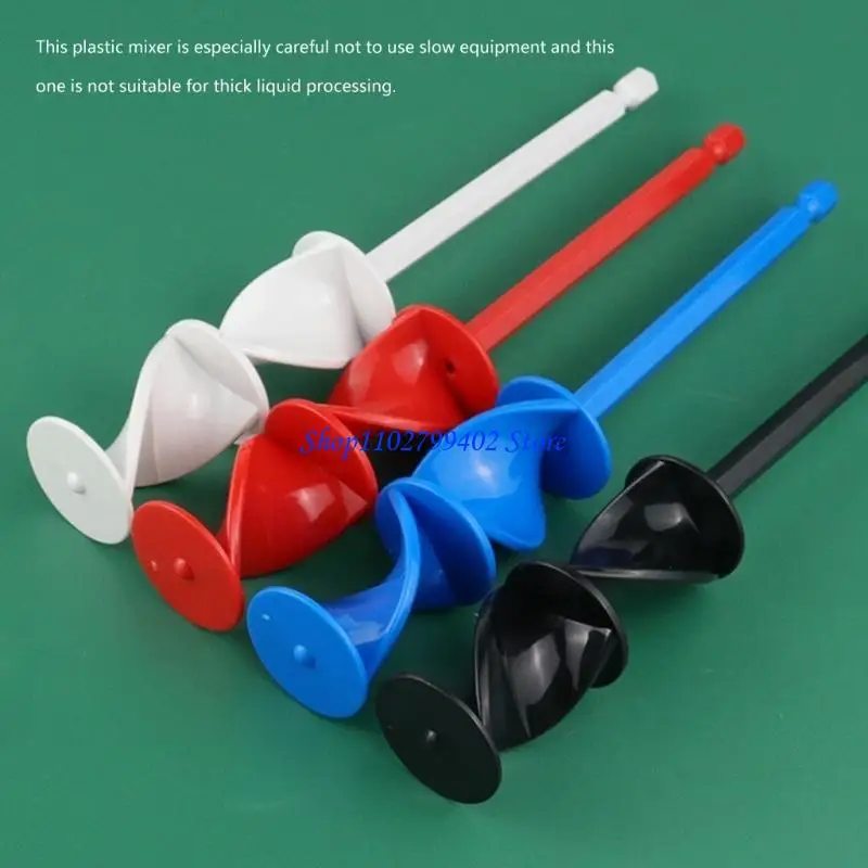 547F 4Pcs Epoxy Mixers Helixs Paint Mixers Drill Attachment Resins Mixers Drill