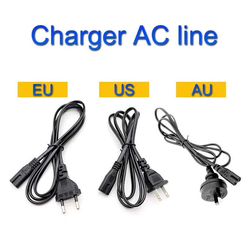 16.8V1A  2A 5A Lithium Battery Charger AC 100V-240V 4S 14.8V Lithium Polymer Battery DC 5.5*2.1MM Power Adapter+ AC Power Cable