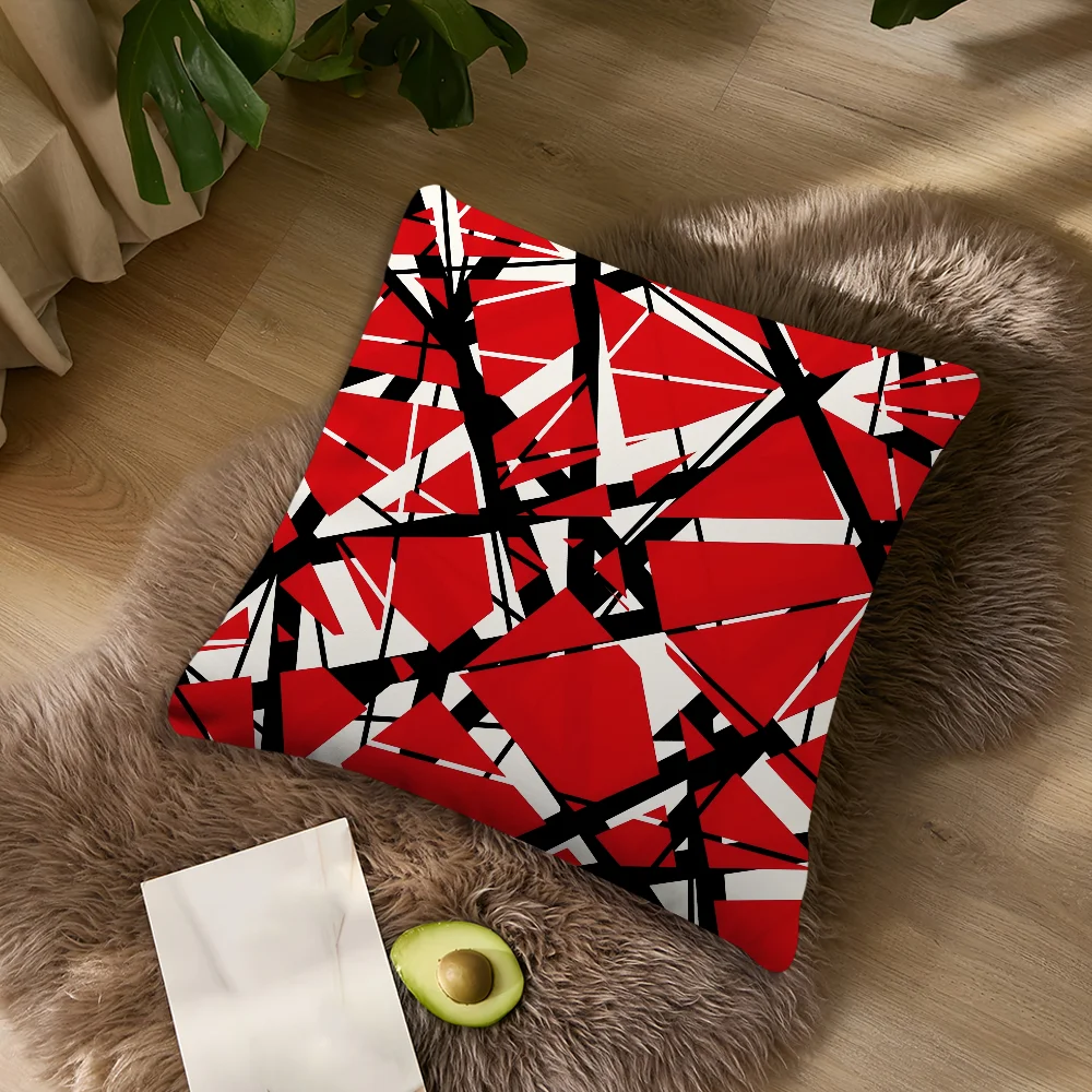 Cool Eddie Van Halen Pattern Fashion For Bedroom Car Coffee Shop Room Soft and Living Room Sofa Decorative Pillow Cover Case