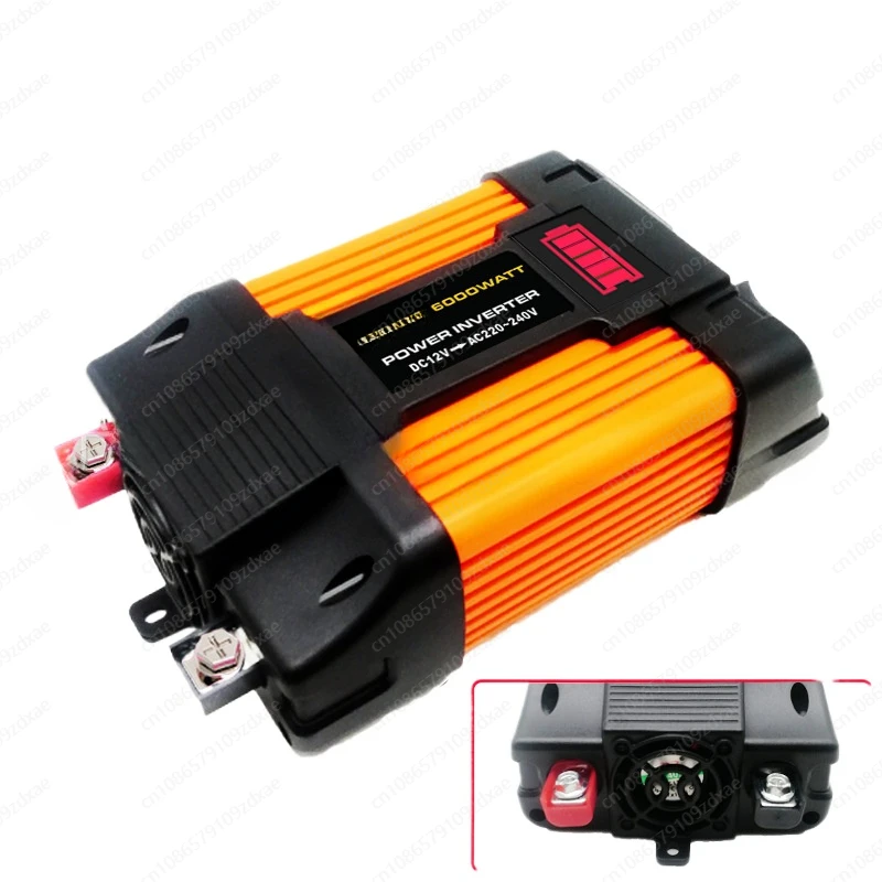 Cross-border car inverter 300W/500W 12V to 110V 220V battery power display inverter