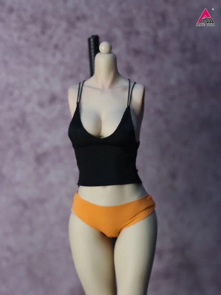DMTOYS 1/6 Leibchen Weste Tops Weibliche Unterwäsche Kleidung Modell Fit 12'' Weibliche Soldat Action Figur Körper Puppen