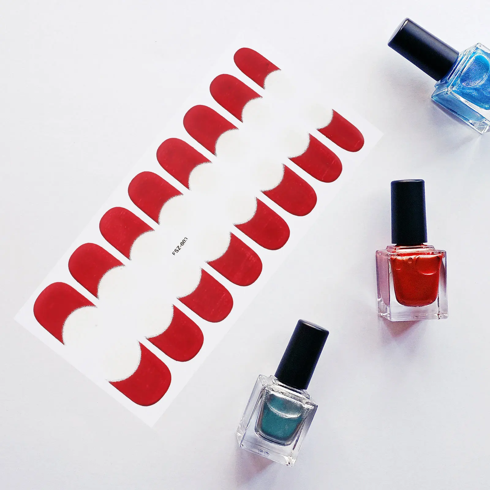 

Gel Strips 3 Sheets Long Lasting Wear Pet Resin Adhesive Fashionable Nail Art Design For Women Manicure Supplies Nail