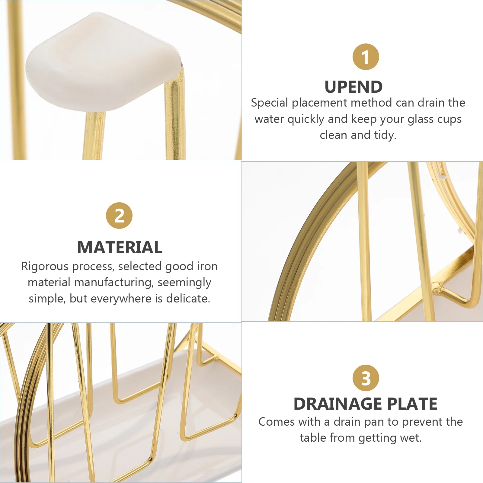 

Подставка для сушки чашек, железный художественный органайзер для слива, современный элегантный дизайн для кухни, настольного хранения, экономия места