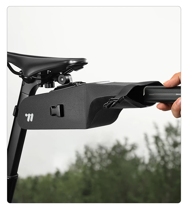 WEST BIKING Fahrradsatteltasche, wasserdicht, Schnellverschluss, Fahrrad-Hecktasche, 3D-Fahrradaufbewahrungstasche, reflektierend, für Rennrad, MTB, Gravel – Detail 17