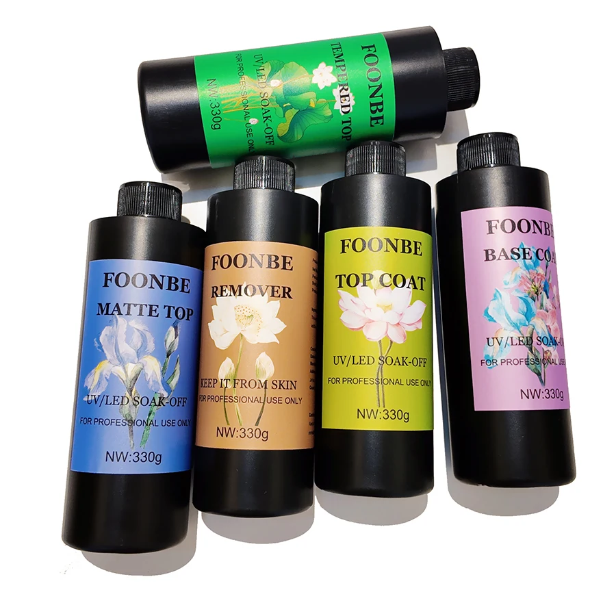 Base de Gel de capa superior sin limpiar, Gel de capa superior templado/mate, esmalte de uñas sin limpieza, resina de salud duradera, Gel funcional UV, 330g