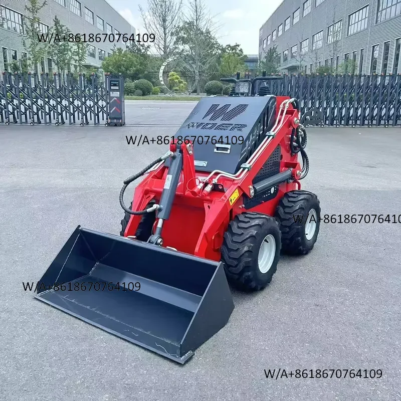 Hot Seller Woer-S360 Mini Skid Steer Loader Wheel Compact Small Size Power for Garden Landscaping Farm and Roadside