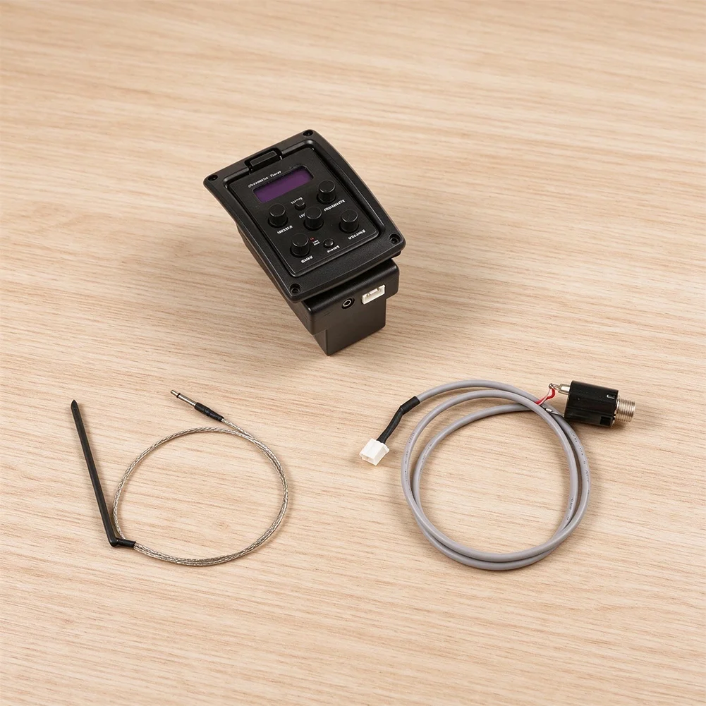 Direct Output Acoustic Guitar EQ For Recording Concealed Battery Compartment 9V Battery Powered Discreet Installation