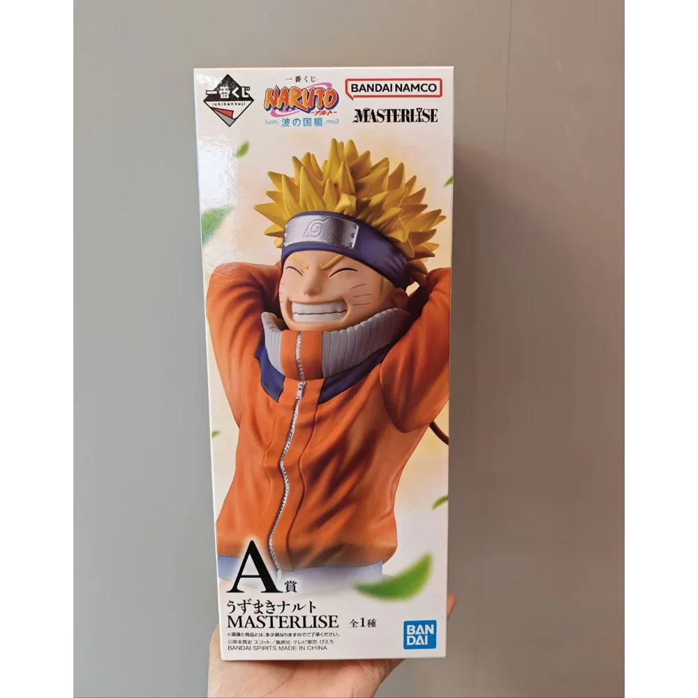 

В наличии подлинная фигурка Bandai Ichiban Kuji Naruto: Land of Waves Prize A: Naruto Uzumaki MASTERLISE, модель, оригинальные игрушки, подарки