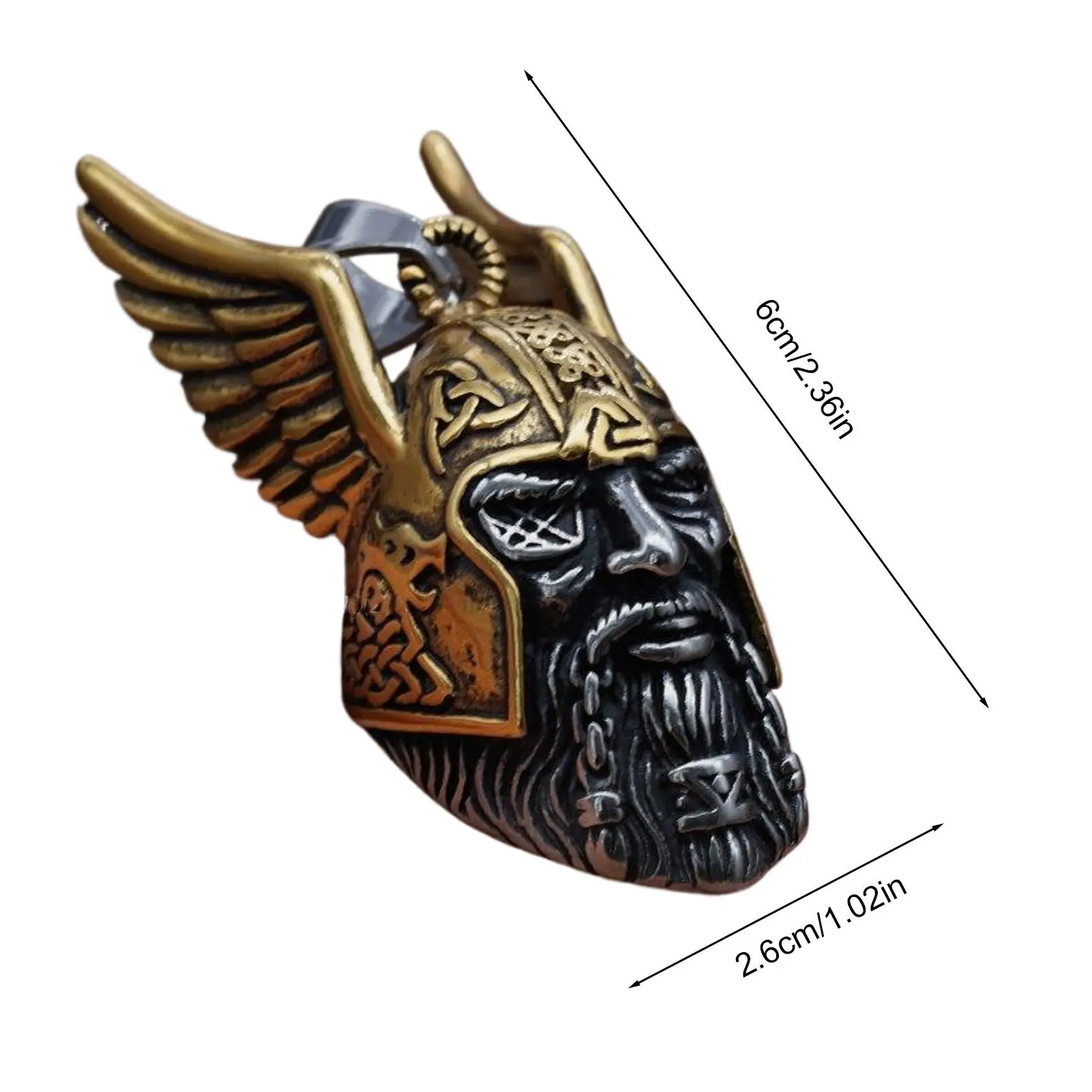 Motorcycle Bell Odin Viking God Riding Guardian Bell Protection Riding Safety Accessories Pendant Motorcycle Ride Bell