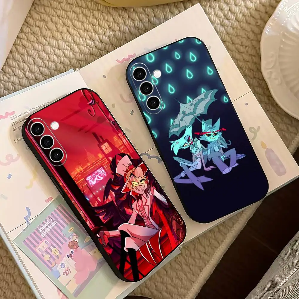 H-Hazbins-Hotels   Phone Case For Samsung Galaxy A73,A72,A71,A70,A53,A52,A51,Others Soft Black Cover