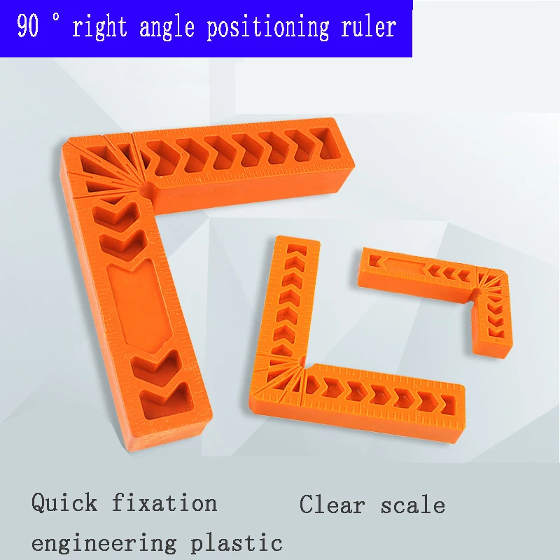 Woodworking Measuring Tools - Angle Rulers For Quick Fixing With Engraved 90 Degree Plastic Right Angle Positioning Rulers