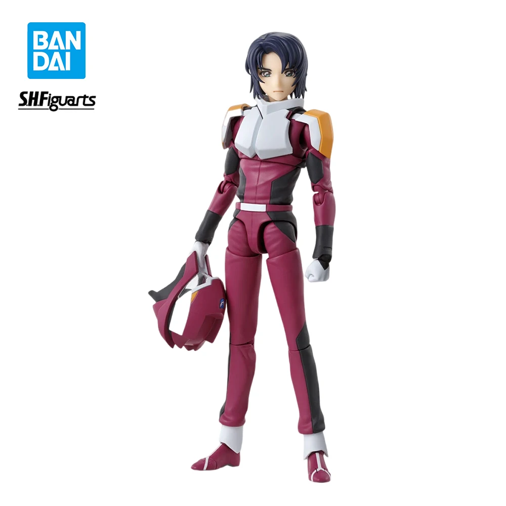 Original BANDAI SHF Mobile Suit Gundam SEED Athrun Zala PVC Anime Figure Action Figures Model Toys