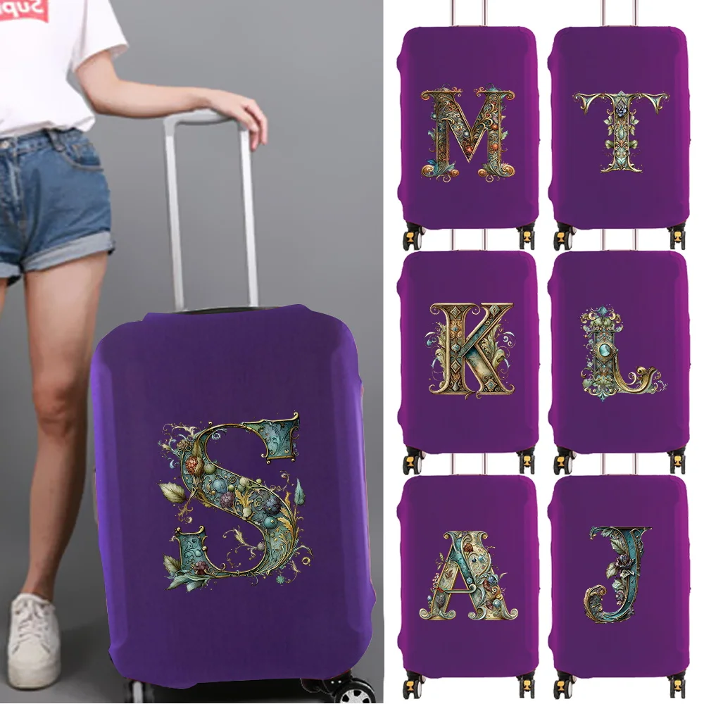 

Luggage Cover Dust Cover 18-32inch Trolley Box Suitable Protective Case Reusable Washable Graphic Letter Printing Series