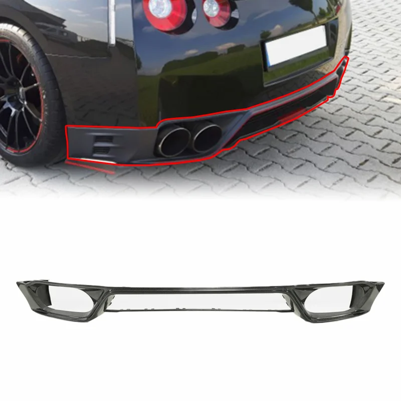 

OEM New Carbon Fiber Rear Bumper Lip GTR R35 12-18 Series