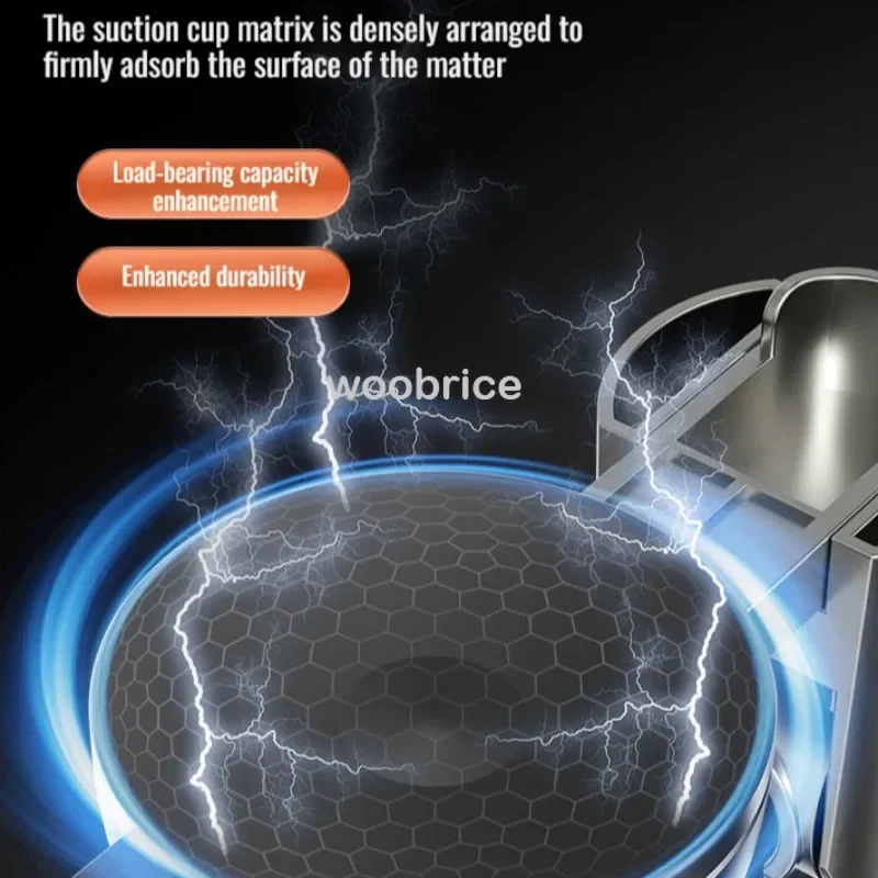 Supporto per soffione doccia Supporto a ventosa per doccia murale 360 °   Staffa per montaggio a parete per bagno con supporto per asta doccia con placcatura regolabile