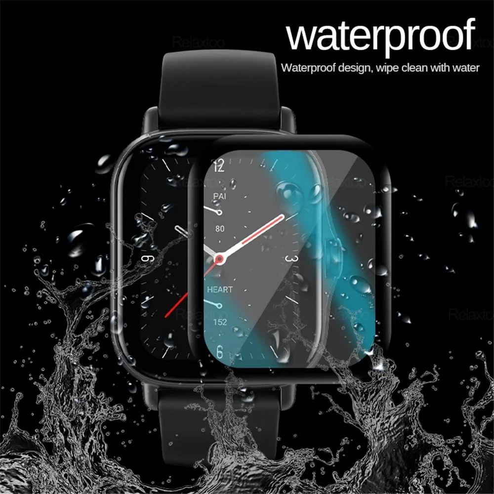Película suave para Huami Amazfit Bip 3 Pro Bip3, Protector de pantalla de cubierta completa, no Vidrio Templado