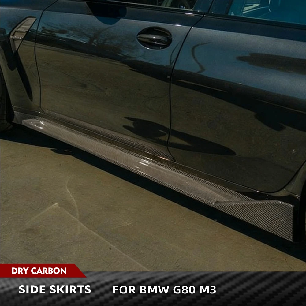 

Для BMW 3 серии G80 M3 2021-2023 комплекты кузова автомобиля, боковой бампер, отделка сухих боковых юбок из углеродного волокна, удлинитель губ, комплекты кузова автомобиля