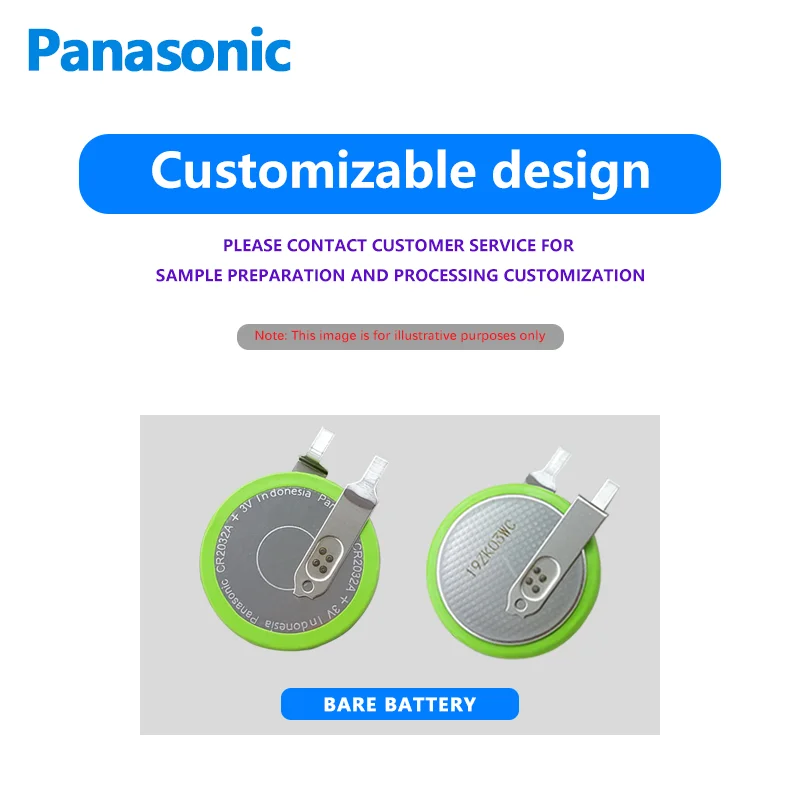 1PCS Panasonic CR2032A/FDN button battery 3v replaces CR2032B car tire pressure detector battery CR2032