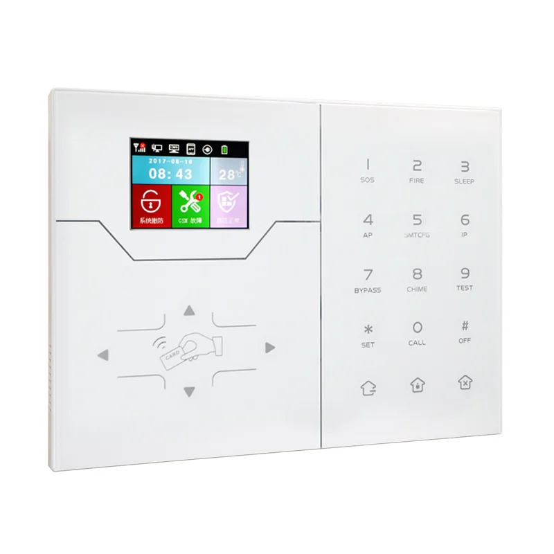 iAlarm 4G система сигнализации с цветным дисплеем для домашней охранной безопасности 433 МГц/868 МГц GSM TCP/IP домашняя сигнализация