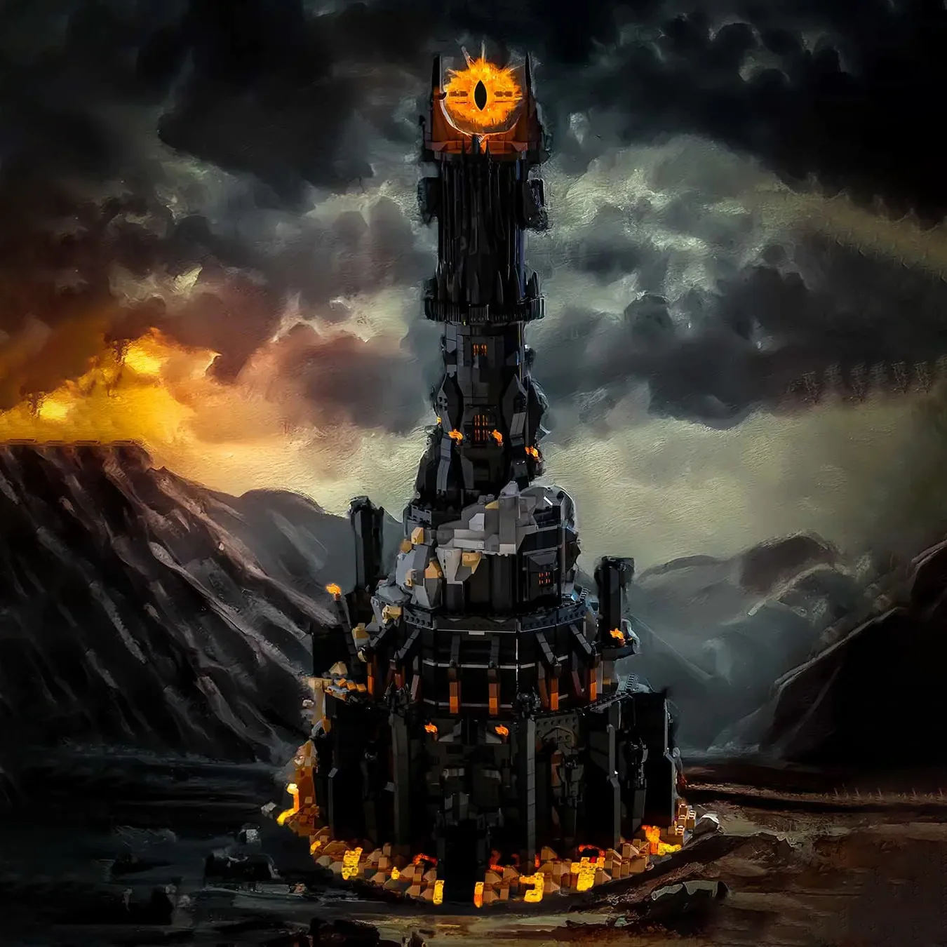 

5471Pcs 2024 New 10333 Black Tower Dark Model Building Blocks Kit Bricks Creative Moc Toy for Boys Adult Birthday Gifts