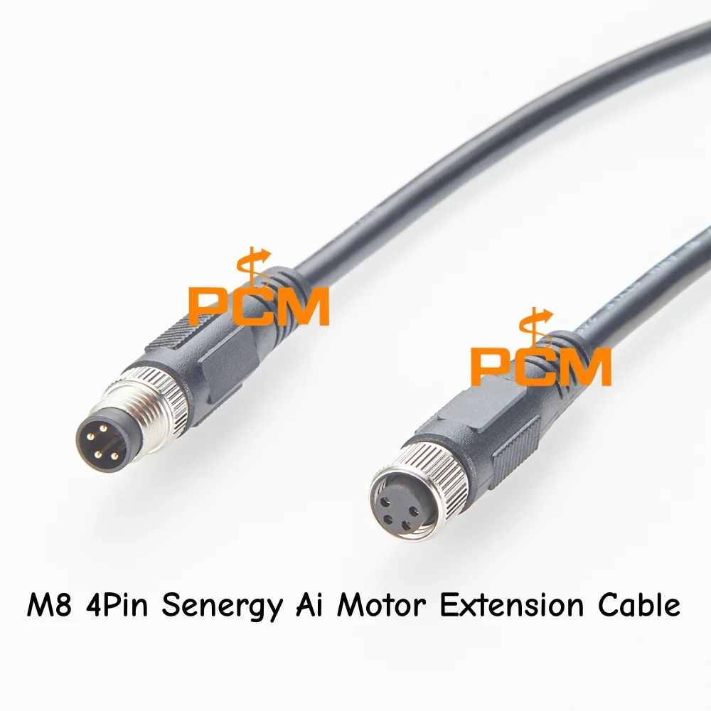 M8 4-Pin-Stecker auf Buchse Senergy Ai Motor-Verlängerungskabel 22 AWG Sensor-Verlängerungskabel für industrielle Automatisierungsgeräte – Detail 1