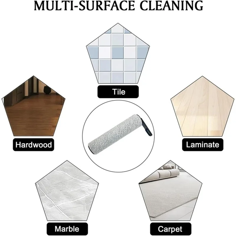 9 قطعة فرشاة الأسطوانة ومجموعة مرشحات HEPA ل Dreame Trouver K10 / K10 Pro اللاسلكي أجزاء المكانس الكهربائية الجافة والرطبة