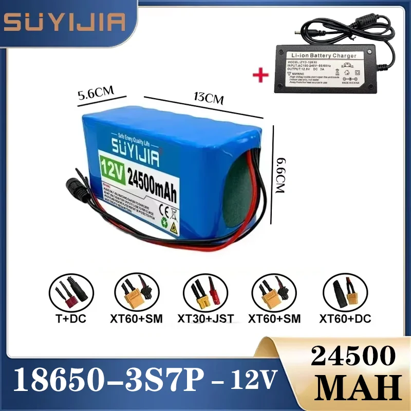 

24500MAH-3S7P 18650 аккумулятор для электрического велосипедного мопеда, литий-ионный аккумулятор для электрического скутера BMS + зарядное устройство 12,6 В 3 А