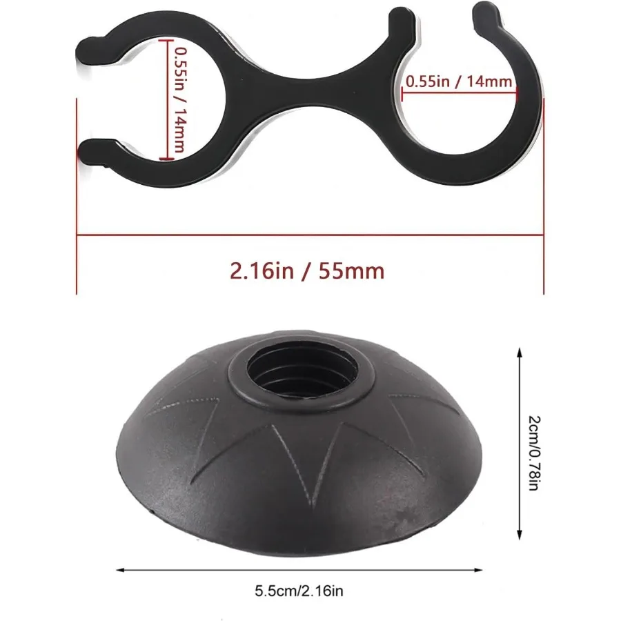 مجموعة أطراف عمود الرحلات، أعواد المشي، طرف بديل لحماية سلال الثلج والطين #6