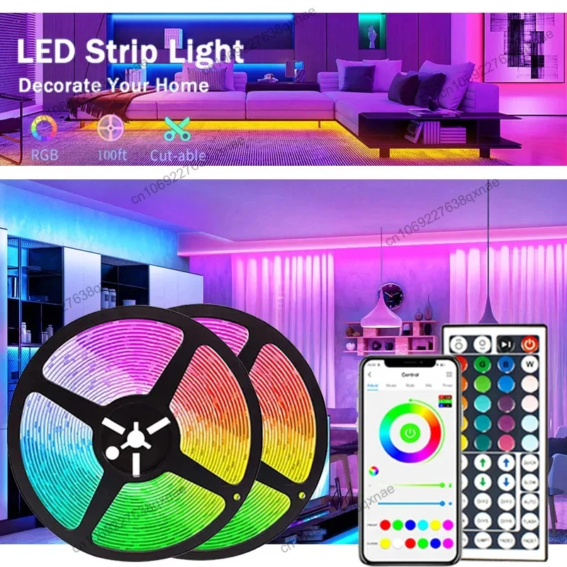 

Светодиодная лента RGB SMD5050 с поддержкой Bluetooth и синхронизацией музыки