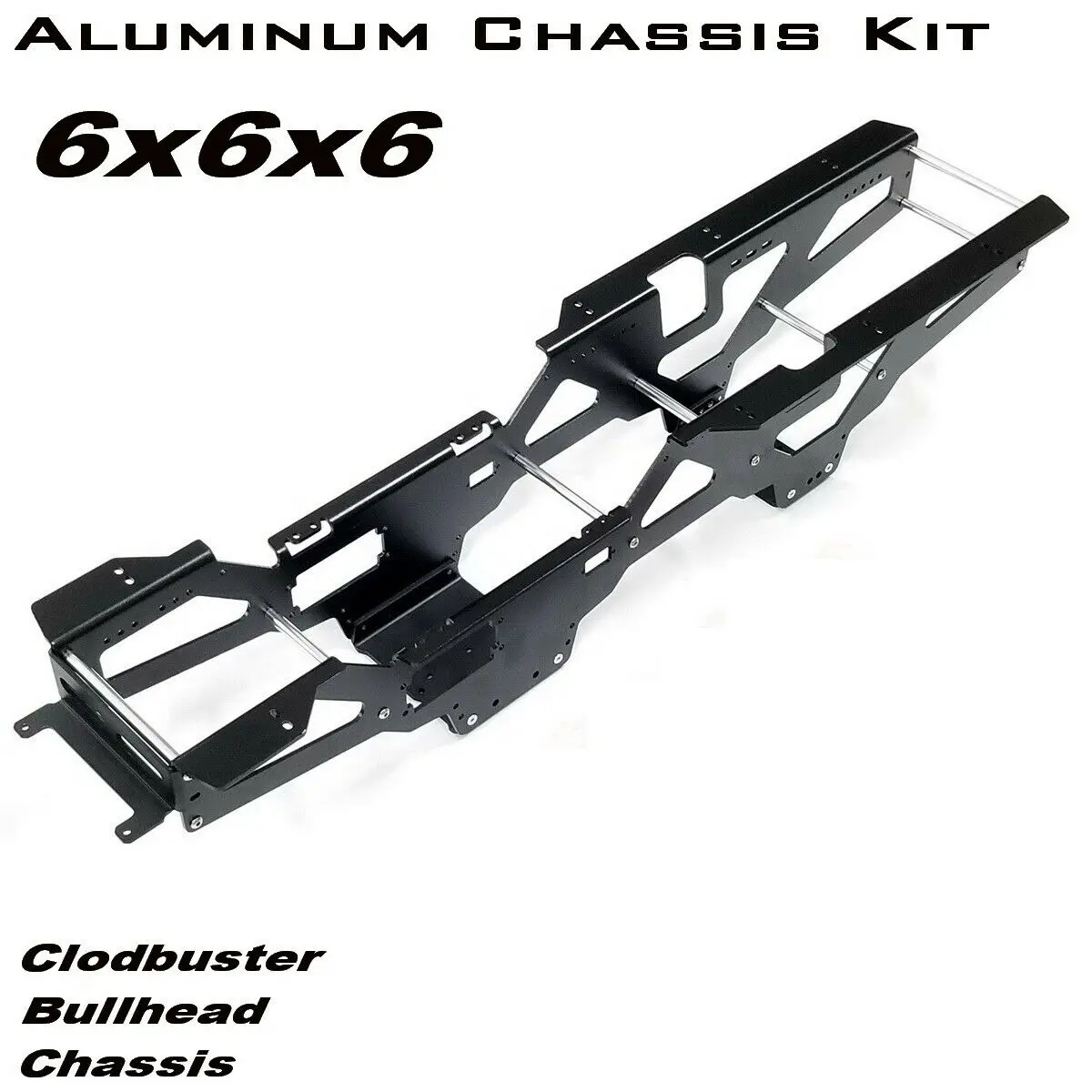 

Aluminum 6X6X6 Chassis Frame Kit for Tamiya ClodBuster BullHead RC Car Upgrades Parts