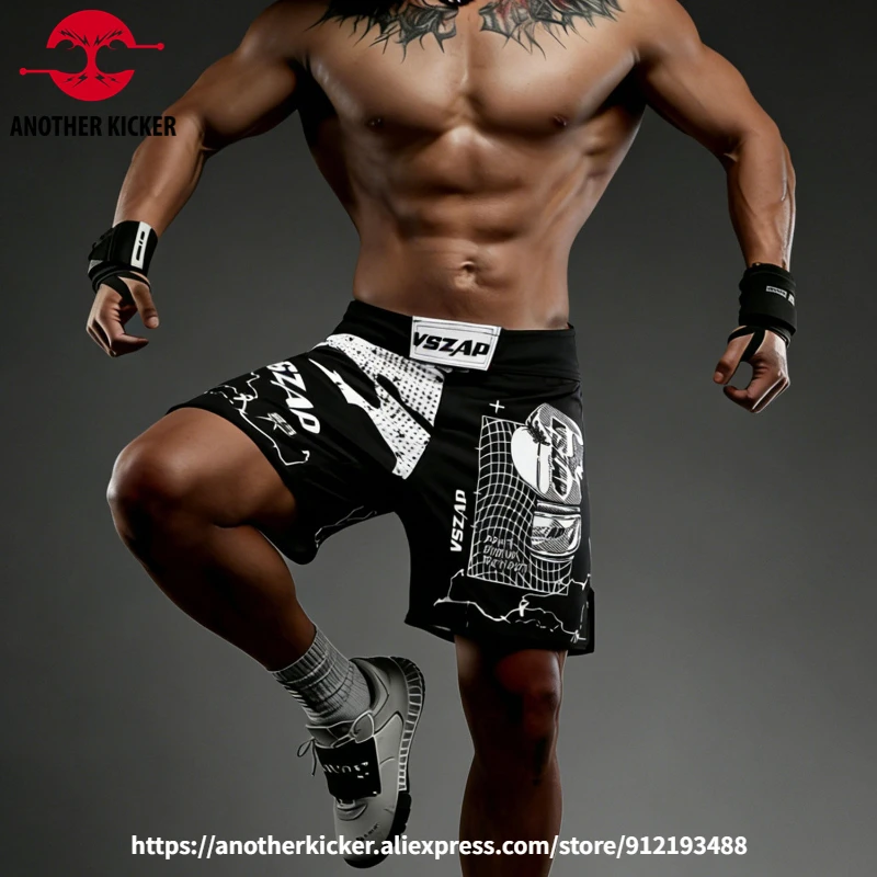 VSZAP No-Gi BJJ MMA Shorts for Men Women Fight & Training Shorts for Wrestling, Boxing, Grappling, Cage Combat & Martial Arts