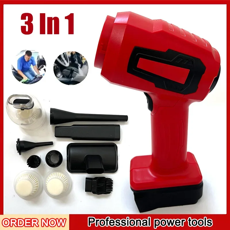 

Fit Milwaukee Portable Rechargeable Handheld 120W Car Vacuum Cleaner 3 In1 Electric Vacuum for Home & Car Fo 18V Li-ion Battery