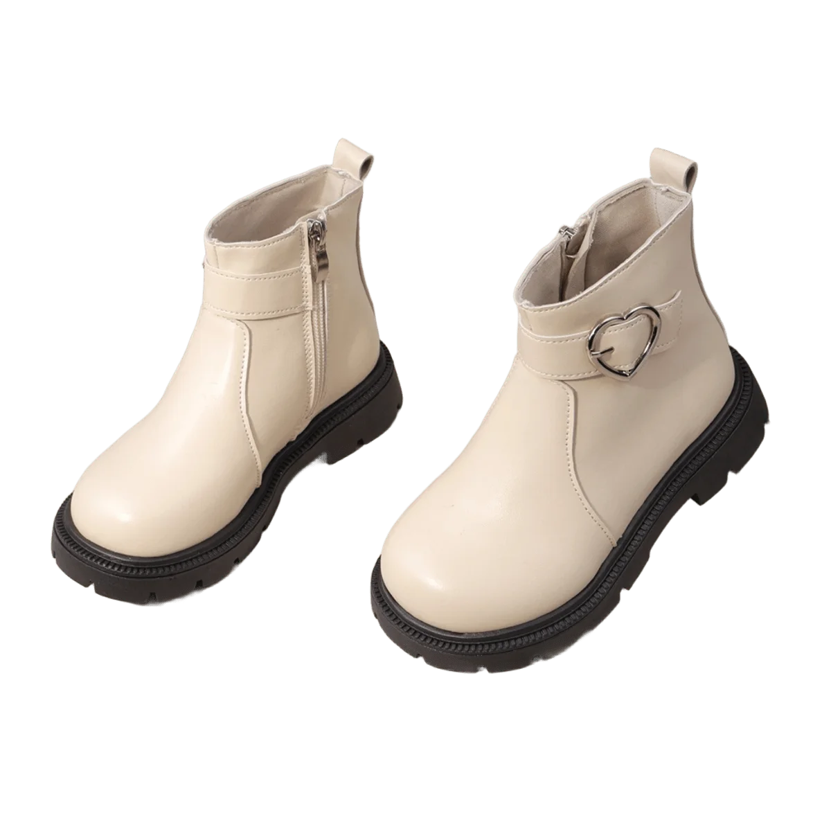 Bottines en cuir à boucle pour enfants, antidérapantes, simples, classiques, pour fête scolaire, nouvelle collection automne-hiver 2025